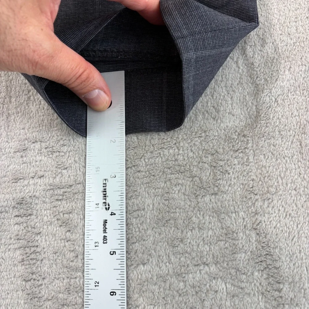 Banana Republic Slim Fit Dress‎ Pants Men 30x30 Grey Stretch Wool Windopane